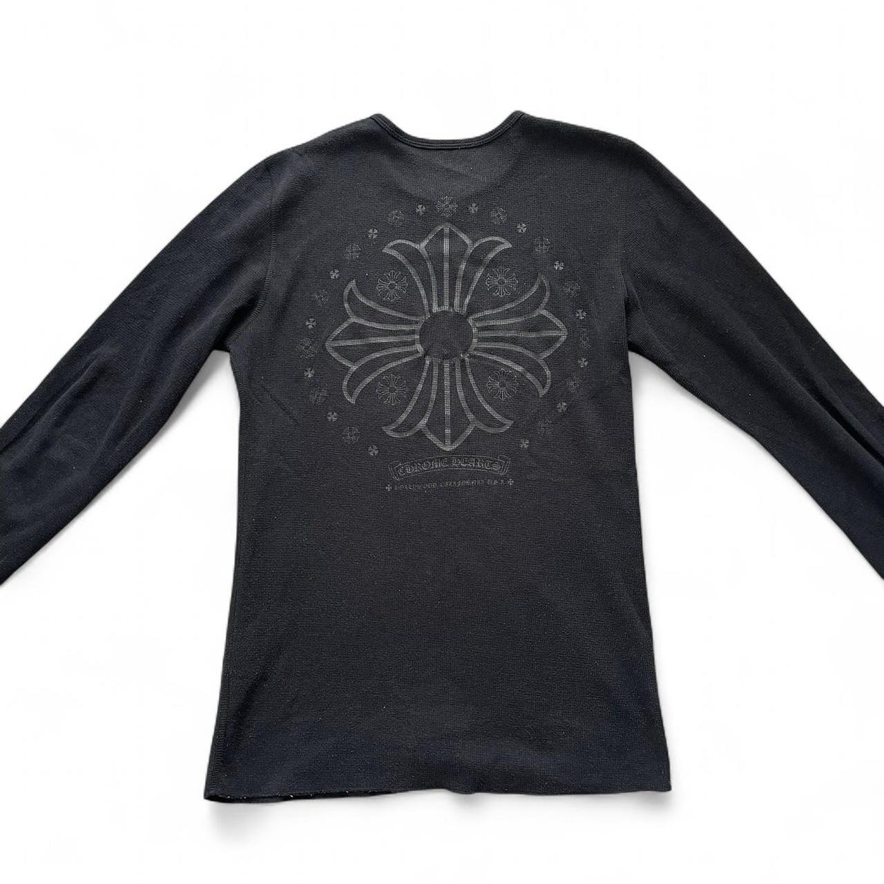 Chrome Hearts Waffle Cross Logo Long Sleeve T