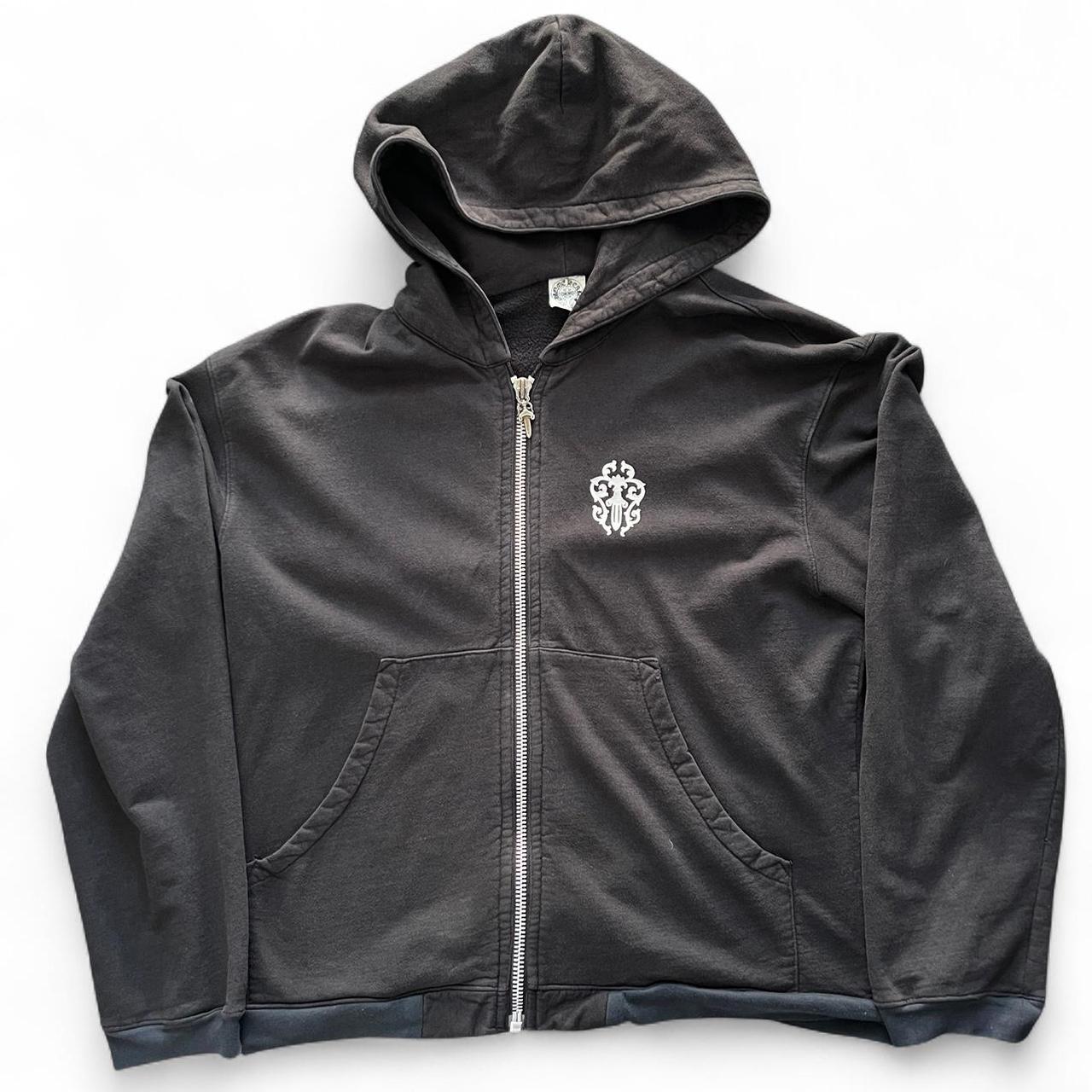 Chrome Hearts Vintage Big Dagger Zip Up Hoodie