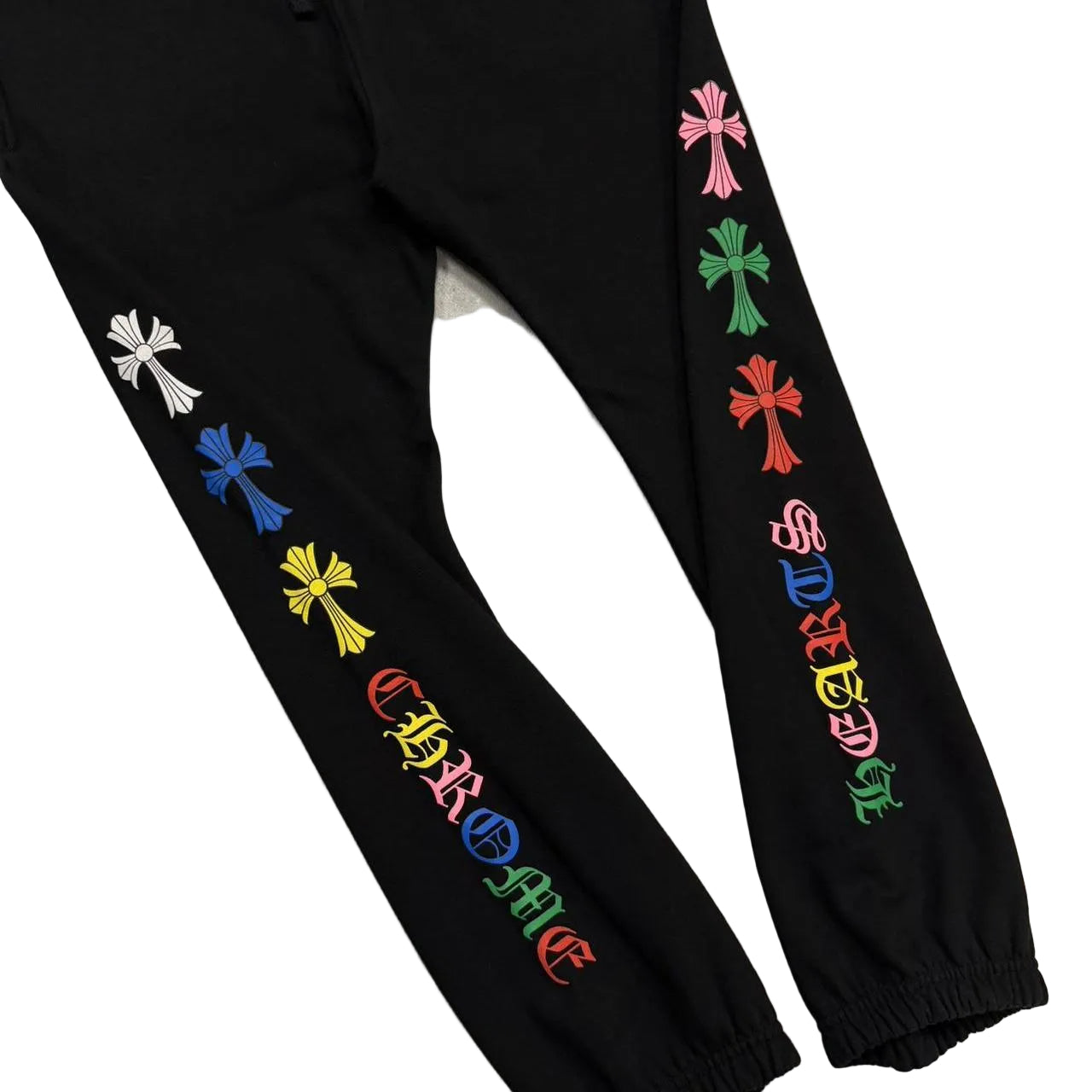 Chrome Hearts Multicolour Cemetery Scroll Logo Joggers