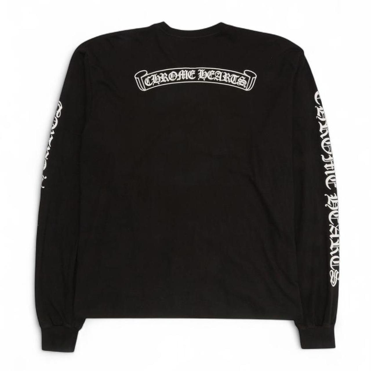 Chrome Hearts Scroll Logo Long Sleeve T-Shirt