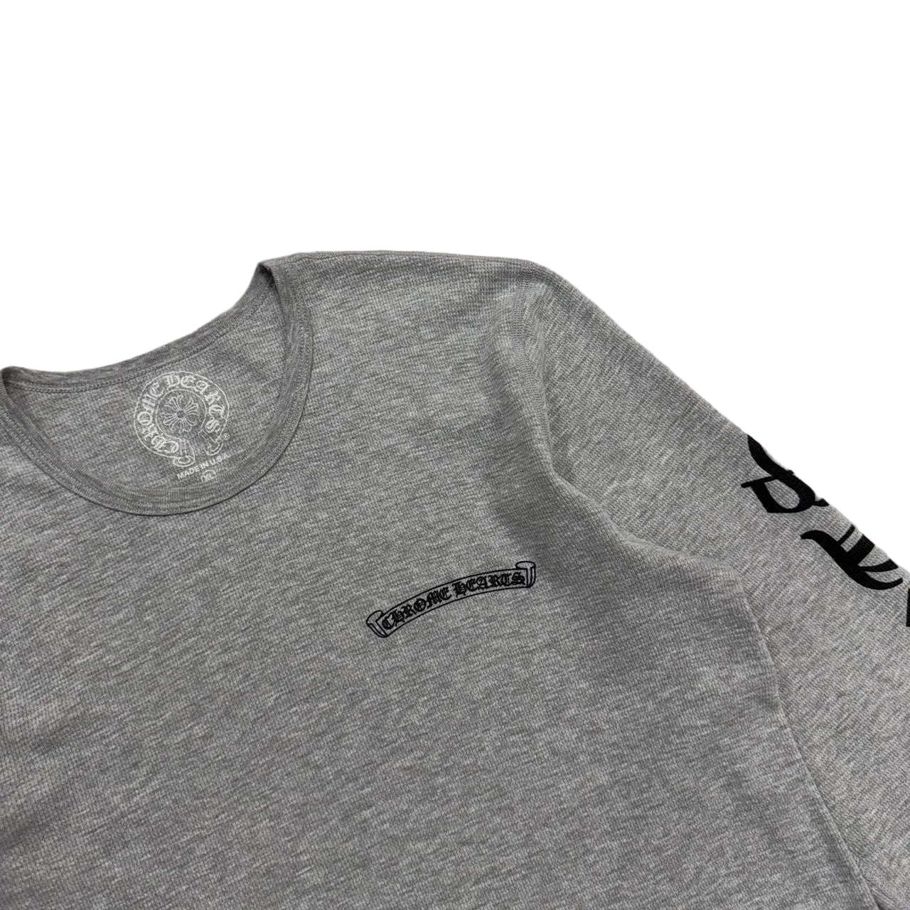 Chrome Hearts Scroll Logo Thermal Waffle Longsleeve