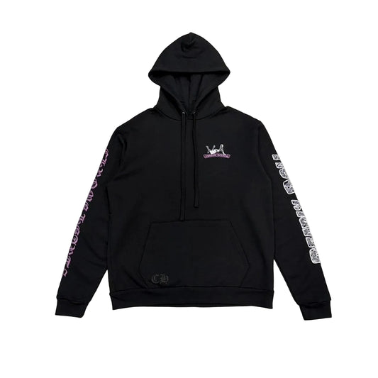 Chrome Hearts Deadly Doll Exclusive Glitter Pin Up Plus Logo Hoodie