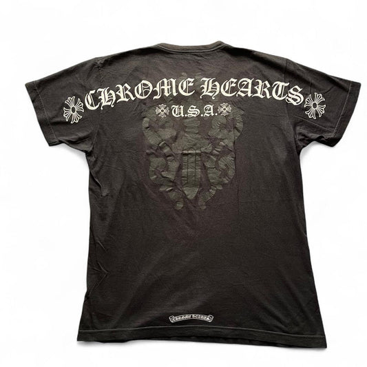 Chrome Hearts Shoulder Script Dagger Logo Tee