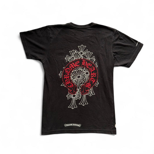 Chrome Hearts Vintage Cross Logo Horseshoe Pocket T-shirt