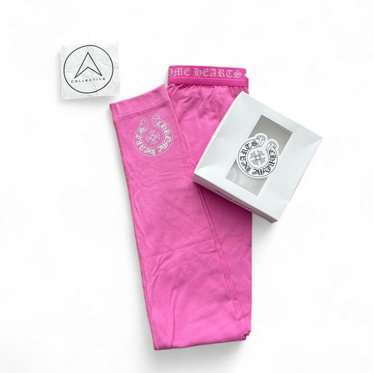 Chrome Hearts Horseshoe Pink Leggings