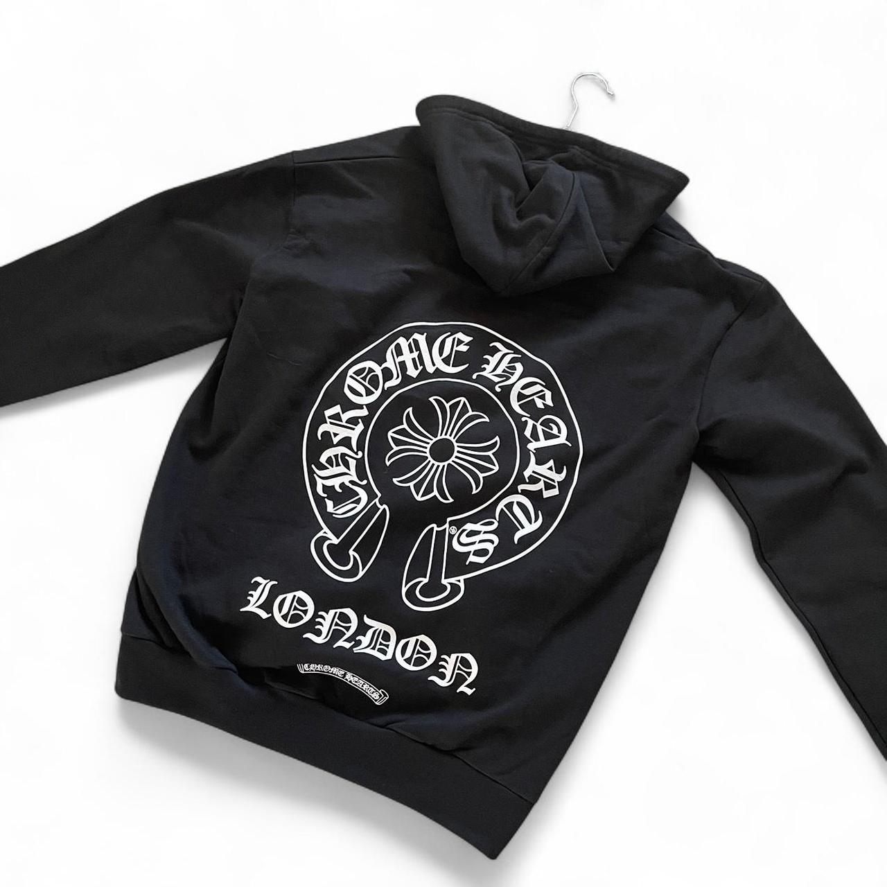 Chrome Hearts London Exclusive Horseshoe Zip Up Hoodie Black