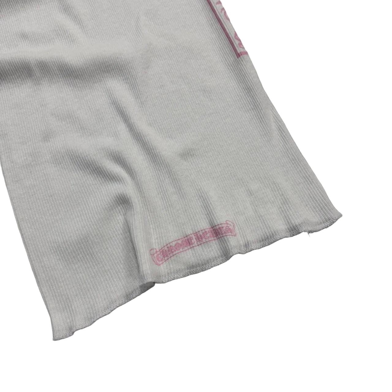 Chrome Hearts T Bar Logo Vest Tank Top White Pink