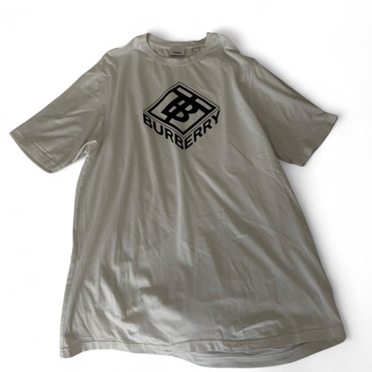 Burberry Oversized Logo White Tee