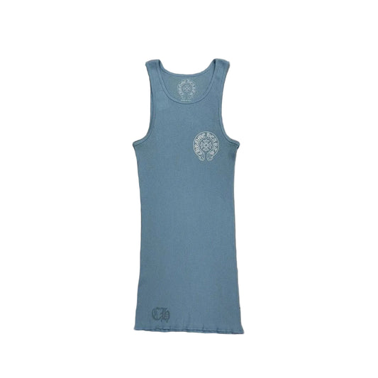 Chrome Hearts Horseshoe Logo Vest Tank Top Blue