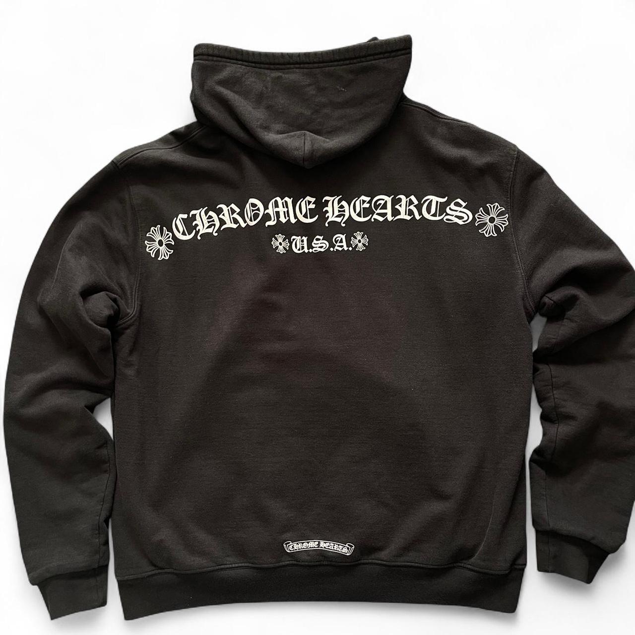 Chrome Hearts Tbar Logo Thermal Zip Up Hoodie