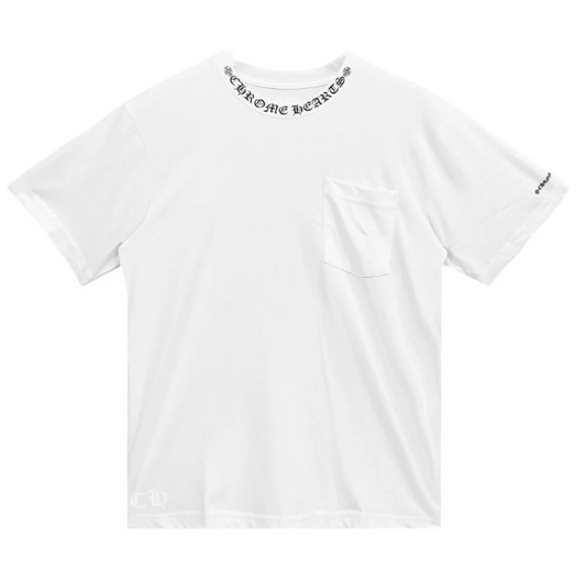 Chrome Hearts 1988 White Neck Logo T Shirt