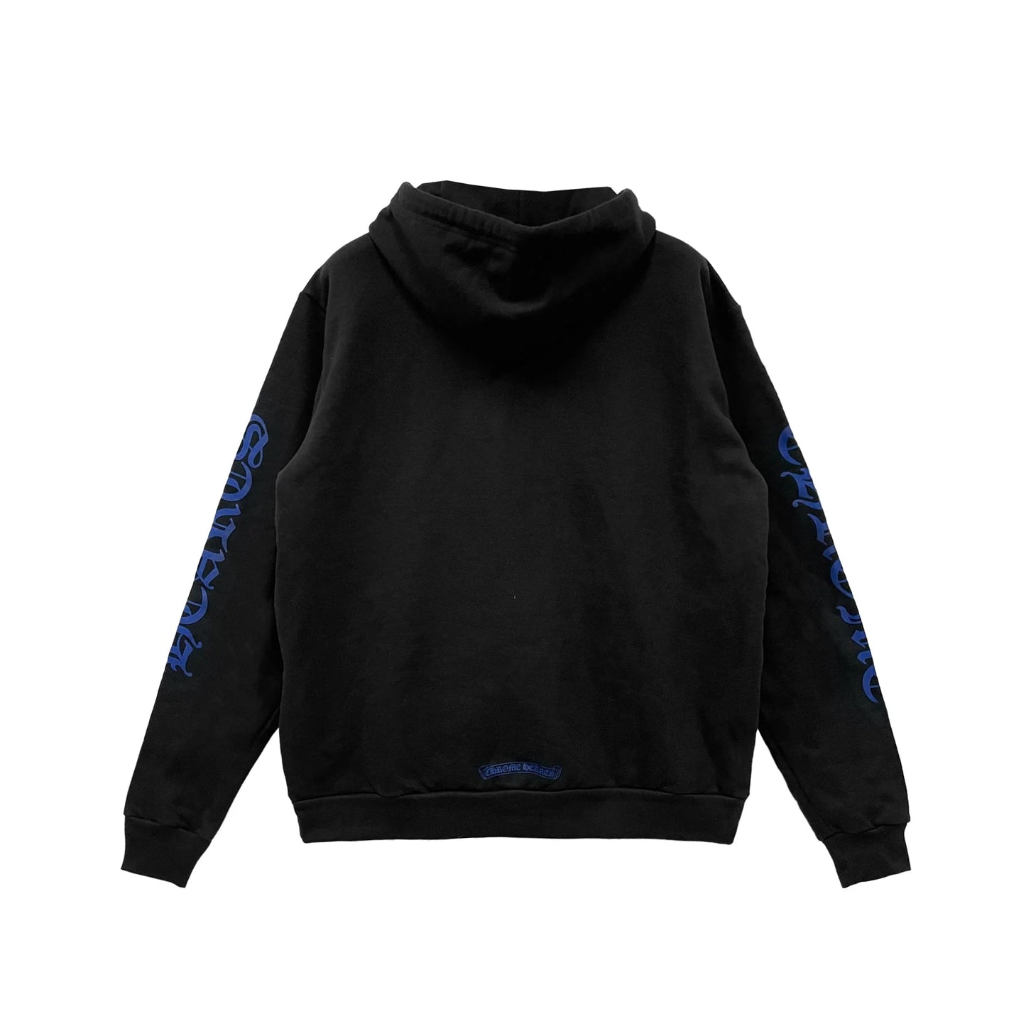 Chrome Hearts Blue Vertical Script Pullover Hoodie