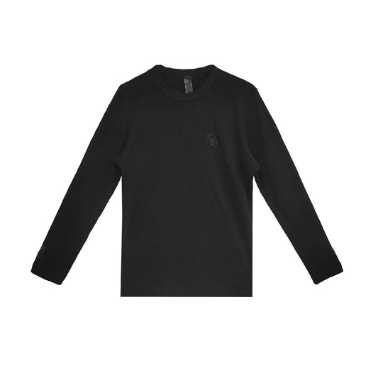 Chrome Hearts CH Letter Waffle Thermal Long Sleeve Tee