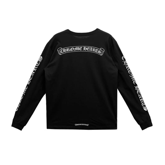 Chrome Hearts Script Scroll Label Long Sleeve Tee