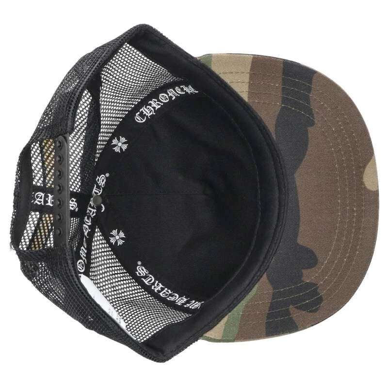 Chrome Hearts Plus Cross Seal Stamp Trucker Hat