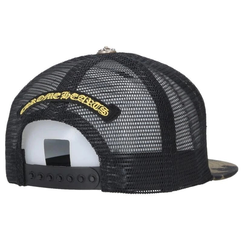 Chrome Hearts Plus Cross Seal Stamp Trucker Hat